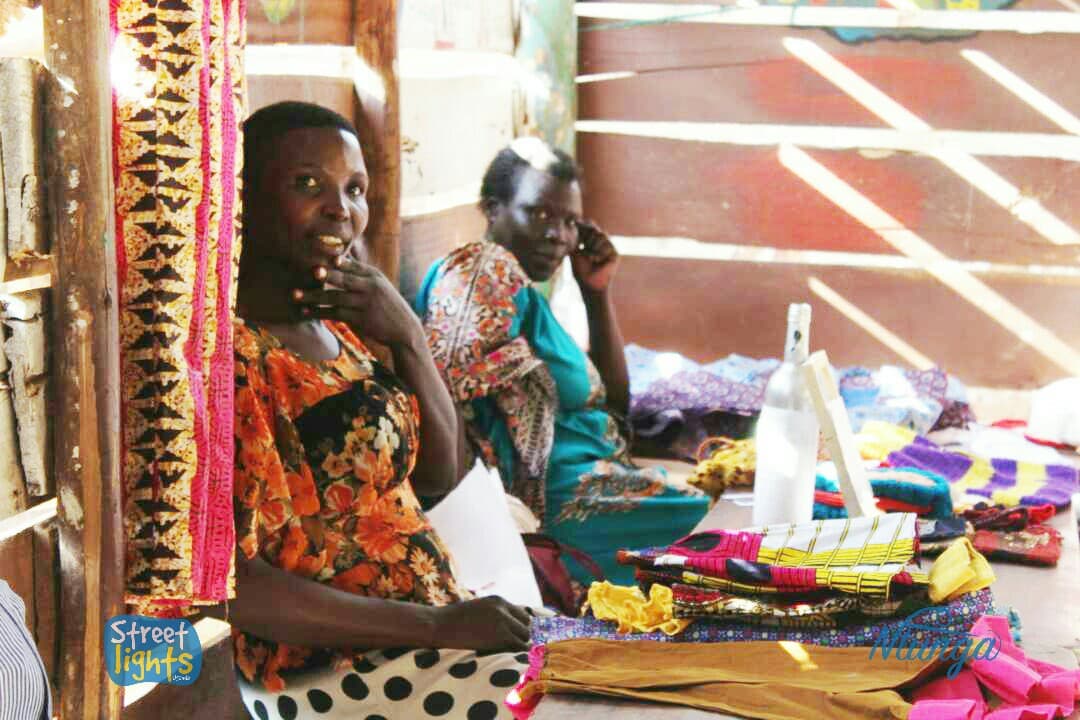 Handmade pieces on display