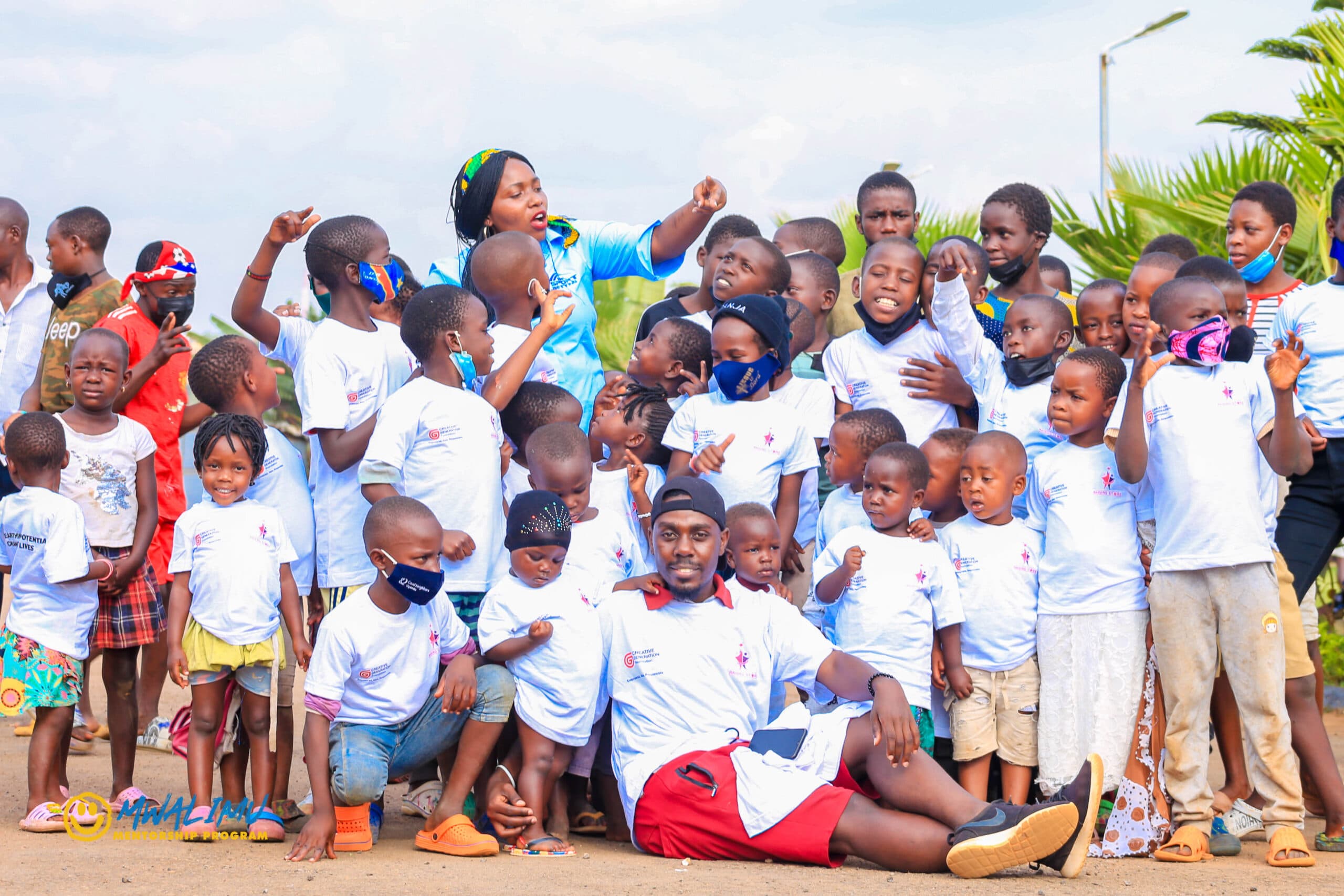 Children participating in holiday learning activities